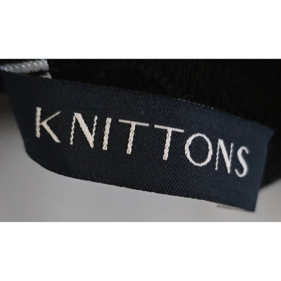 Black wool V-Neck Sweater Long Sleeve Pullover cottagecore whimsygoth - Picture 6 of 10